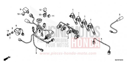 SOTTO CABLAGGIO (CBR1000RR/S) CBR1000RRD di 2013